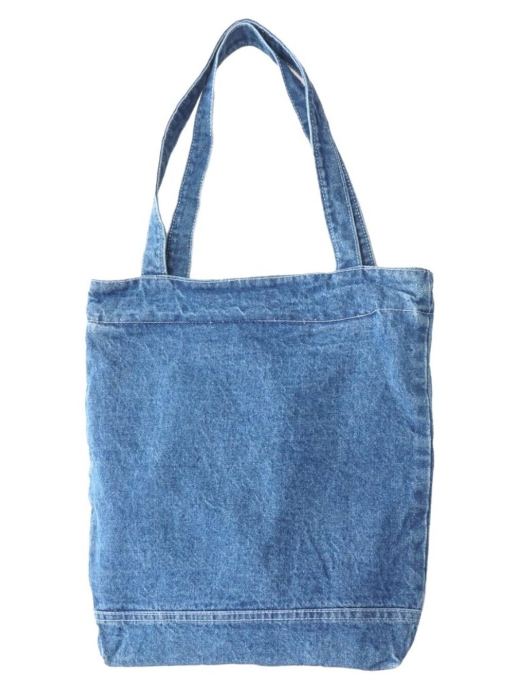 Canvas Bag Denim Tote Shoulder Handbag Shopping Travel Pockets Reusable Grocery